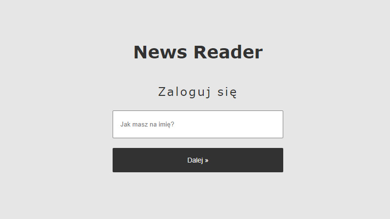 News Reader project